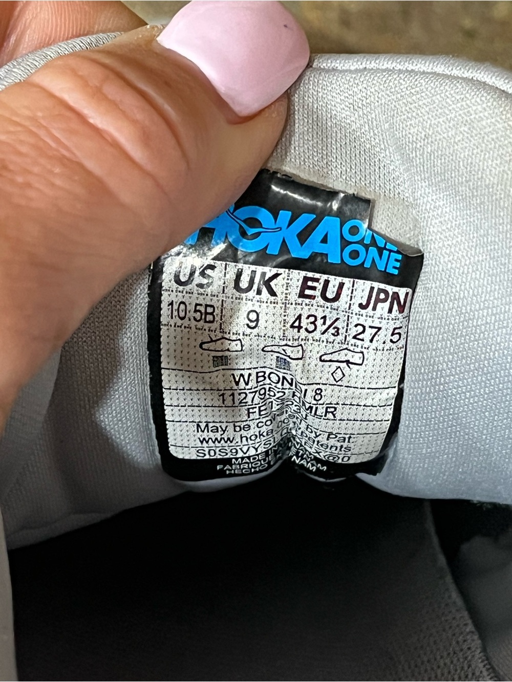 HOKA Bondi 8 Women’s 10.5 B Harbor Mist Lunar Rock Running Shoes Athletic - Picture 12 of 12